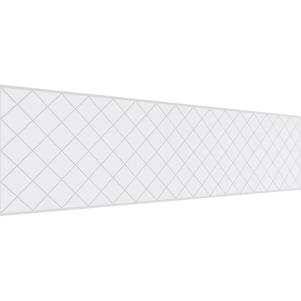 Ekena Millwork Set of Four Panels for 94 1/2"W x 24 1/4"H Checkerboard Fretwork Wainscot Wall Paneling WPKP12X01X47CBD - main
